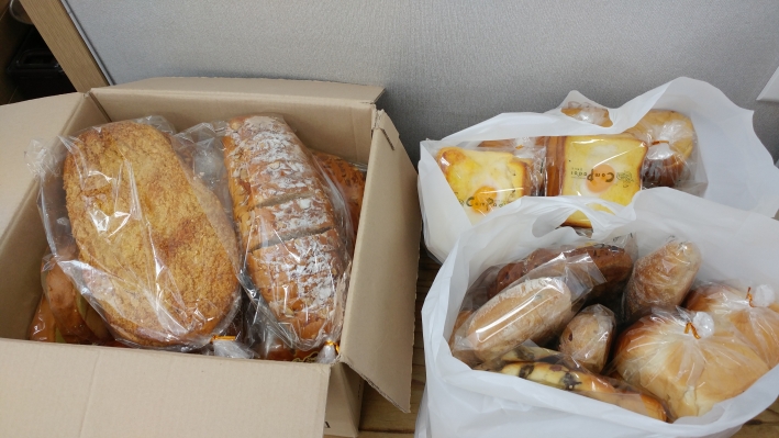 에이블장애인직업적응훈련센터에 전달한 빵