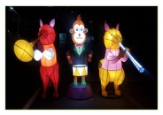 거북시장 빛의 축제장에 쓰일 인형 등불