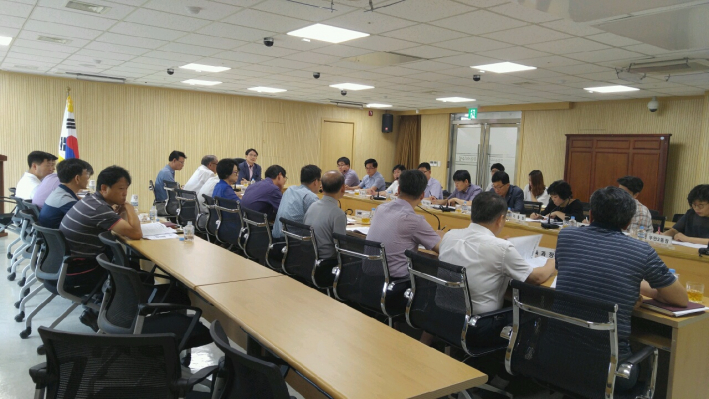 제19차 한중일 환경장관 회의 지원 방안 토의 시간을 갖는 팔달구