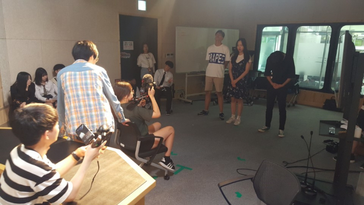 청소년이 만드는 웹드라마 내부촬영