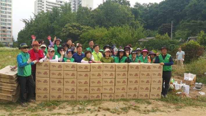 영통구 공동체농장 감자수확