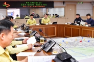 동절기 재난안전 종합점검회의에서 조청식 제1부시장이 발언하고 있다.