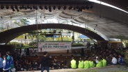 장애인 인식 개선 캠페인이 열린 광교호수공원 마당극장의 모습