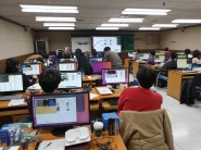지난 15일 진행된 ‘드론을 활용한 인공지능 활용’ 교육. 