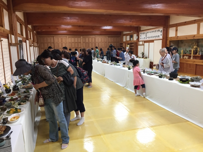 봉녕사 사찰음식 대향연 2019-사찰음식 전시장
