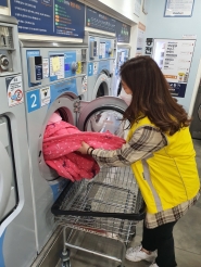 찾아가는 이불빨래서비스 실시