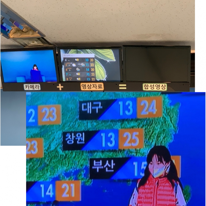 기상캐스터가 되어 일기예보를 해본다