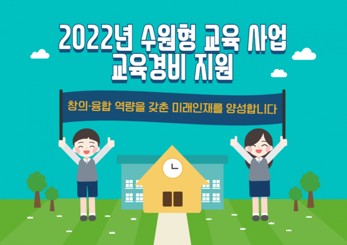 수원시가 '2022년도 수원형교육 사업' 대상 학교에 교육경비 28억 600만 원을 지원했다. 