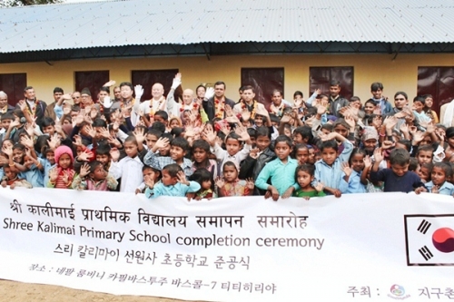 네팔 '선원사초등학교' 준공식(사진=운천스님 제공) 