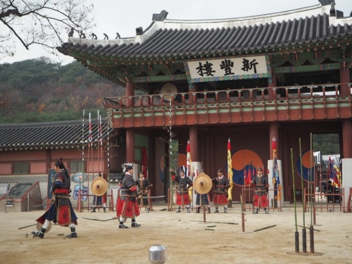 화성행궁에서 펼쳐지는 무예24기 공연 