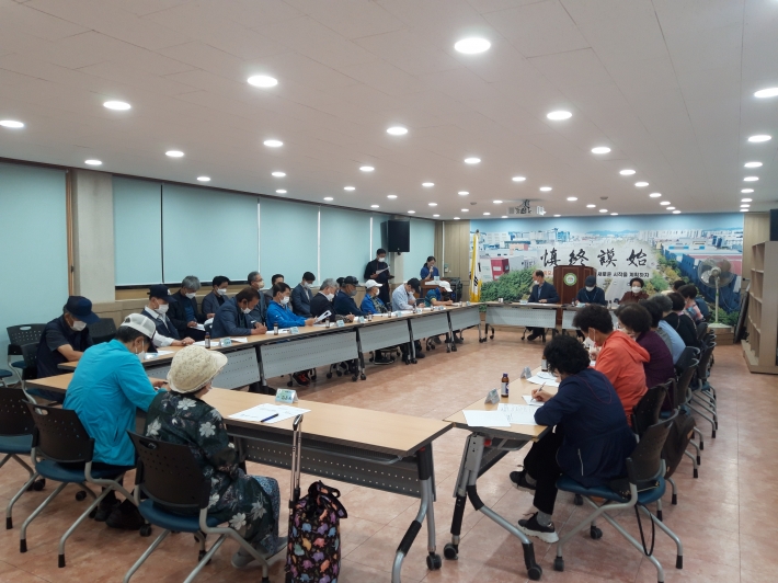 16일 평동행정복지센터에서 경로당 보조금 정산 설명회를 실시했다.