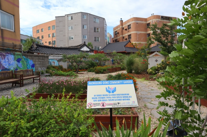 도시재생 현장지원센터와 주민들의 정성으로 만들어진 마을정원
