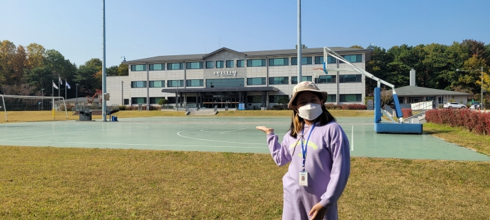 수원 유스호스텔 앞 홍지윤 기자