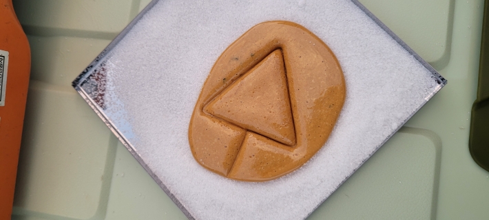 완성된 달고나의 모습