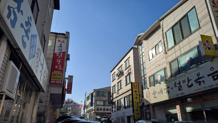 화서역 먹자거리 옆골목 상권