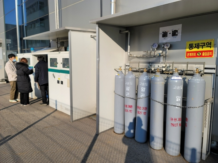 한국가스안전공사와 합동으로 특별 안전점검을 실시함.