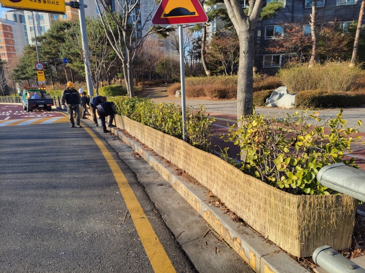 방풍막 설치 사진