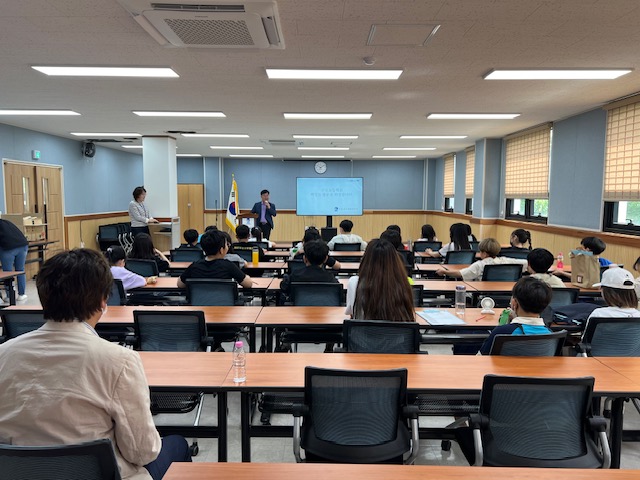 선행초등학교 학새들이 권선2동 행정복지센터를 방문했다.