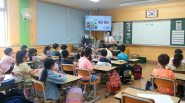 파장초등학교 학생들이 생활안전교육에 참여하고 있다.