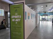 스포츠아일랜드 내 로비에서 이뤄지는 'SPORTS IN ART' 
