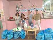 시립세류어린이집, 폐우유팩과 폐건전지 전달식 개최