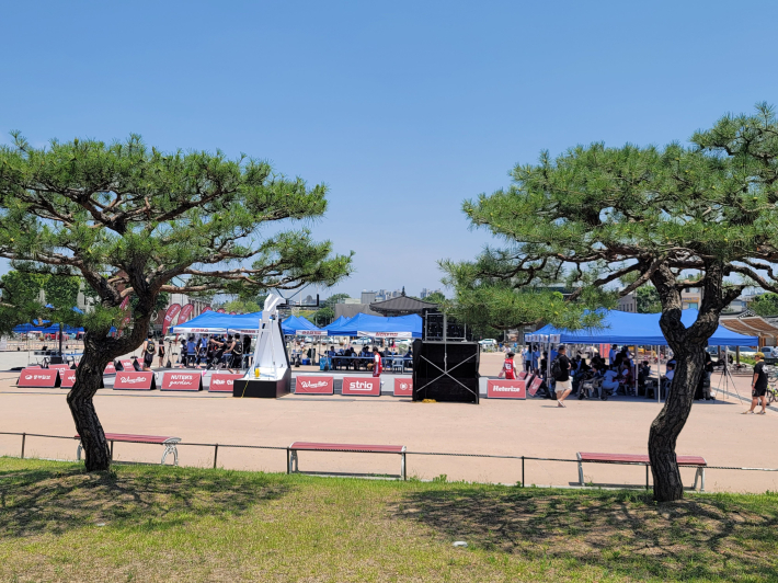 2023 위너볼 3대3 농구 대회가 열린 화성행궁 광장