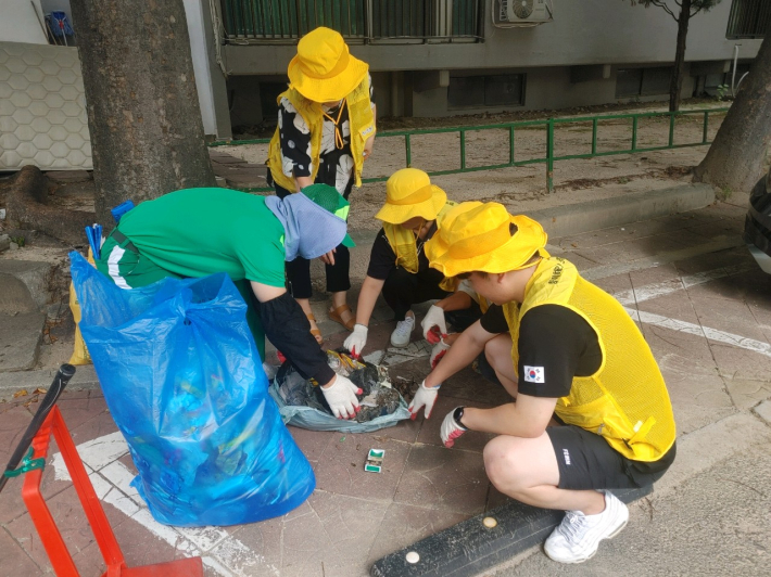 수원시 장안구 정자1동, '쓰레기 샘플링' 실시