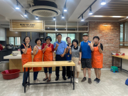 매산동 통장협의회 복달임 행사 준비 중