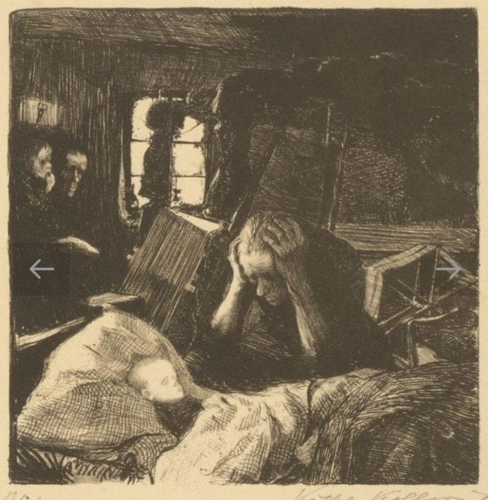 케테 콜비츠 . 빈곤. 1894