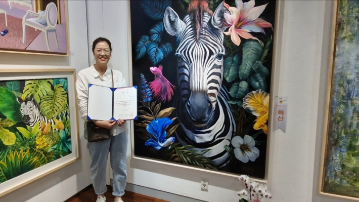 특선을 수상한 '무아유 1' 김연하 작가의 작품이다.