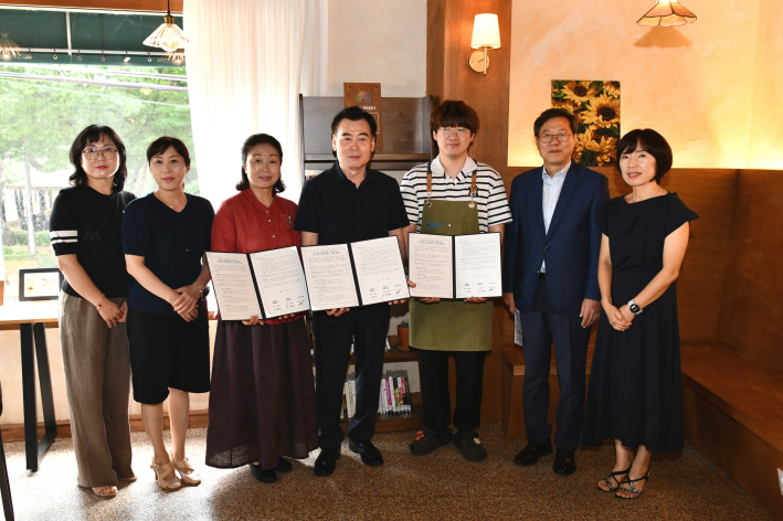 「산드래미 동네책꽂이」2호점 개소식 및 협약식