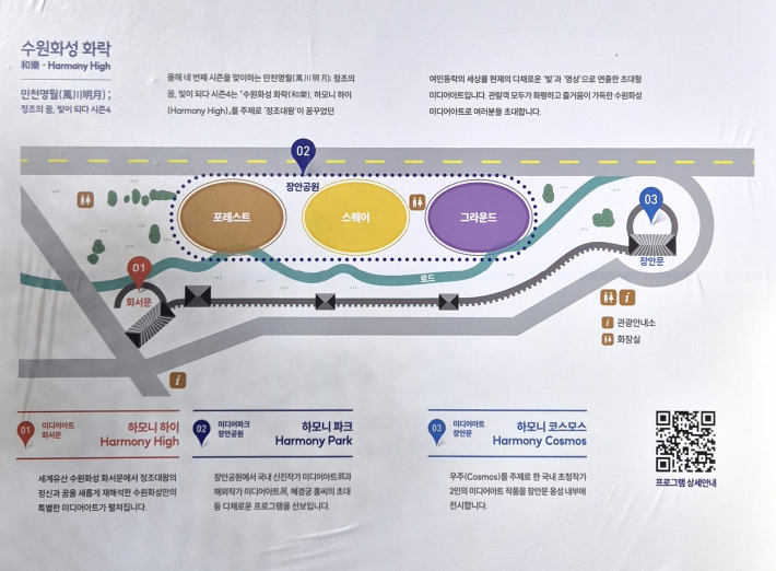 수원화성 화락(和樂)을 안내하는 보드