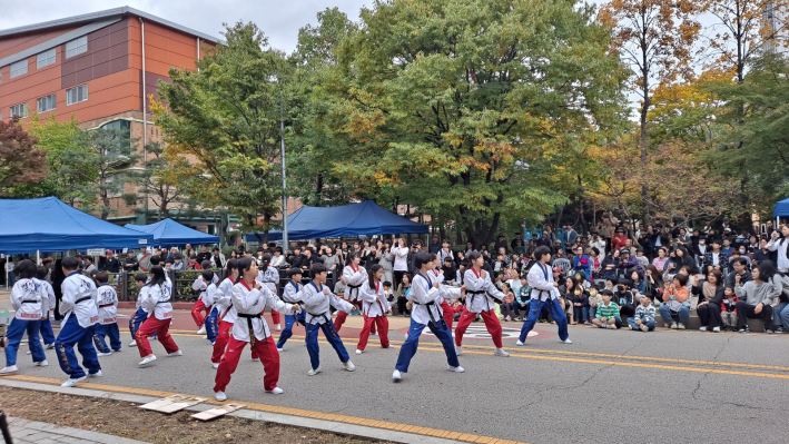 명인태권도 시범단 공연