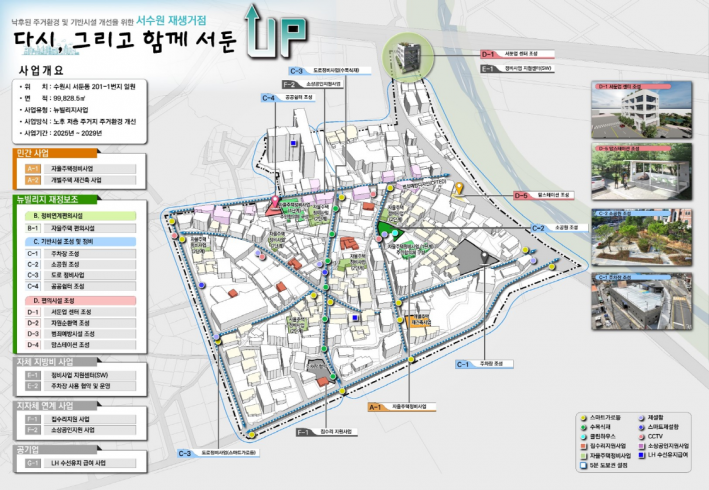 수원 서둔동 서호지구 뉴:빌리지 사업 구상도