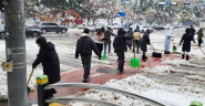 수원시 영통구 제설작업 현장