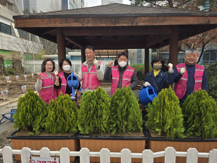 손바닥정원 조성 후