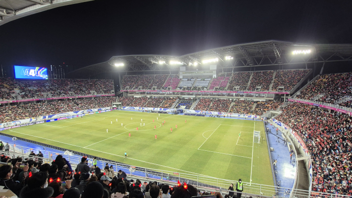 수원월드컵경기장에서 열린 북중미 월드컵 아시아예선 