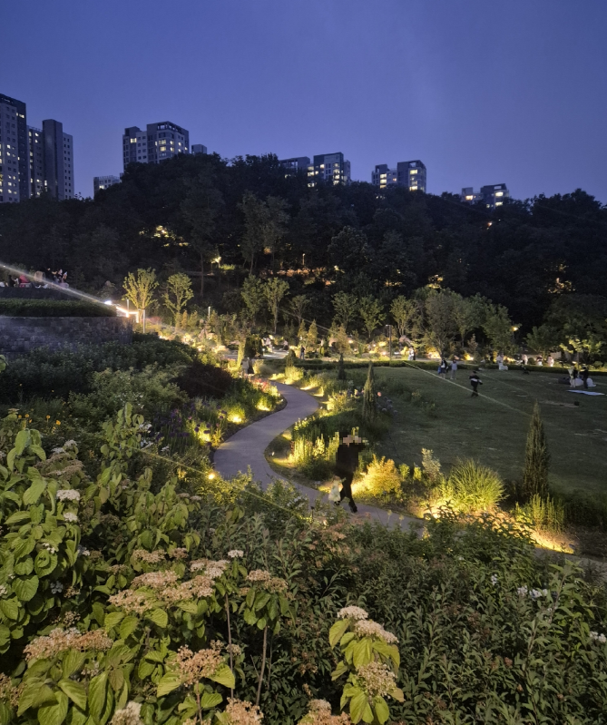 영흥수목원 야간 개장.    