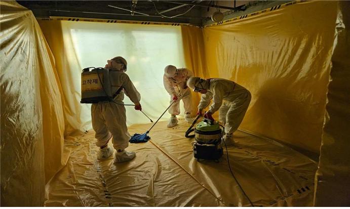 석면 철거, 천장 재시공 관련 공사