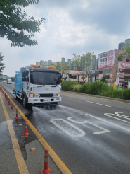 노면살수차 운행