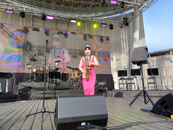 색소폰 정용숙 연주 전경