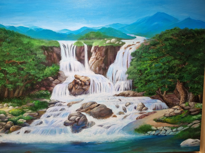 쉼, 쉬다 남창옥 작가, 캔버스 위에 아크릴 20호P