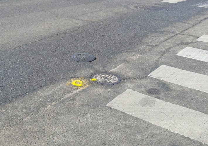 도로 위 지적기준점