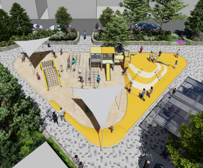 화서오거리어린이공원 리모델링 조감도