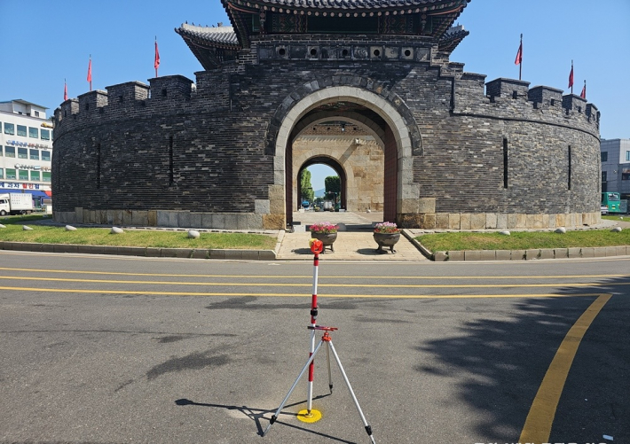 재설치된 지적기준점 사진