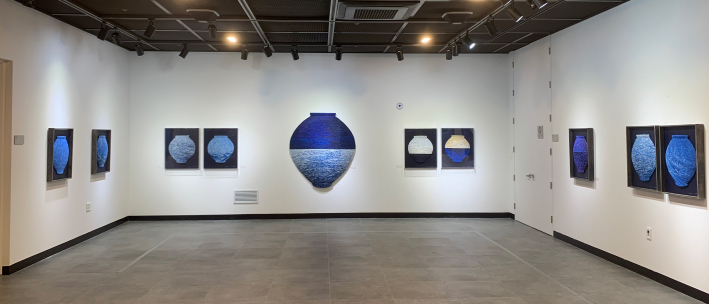 팔달문화센터 지하1층 전시장에서 최범용 작가 초대전이 열리고 있다.