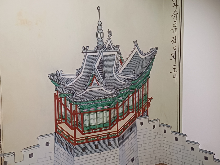 방화수류정 외도이 그림 모습