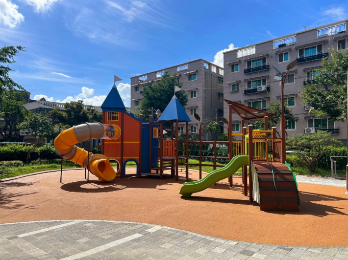 동말어린이공원 정비 모습