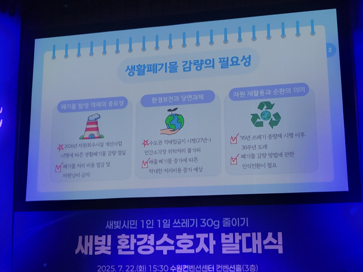 별표가 2개나 들어가 있는 생활폐기물 감량의 필요성