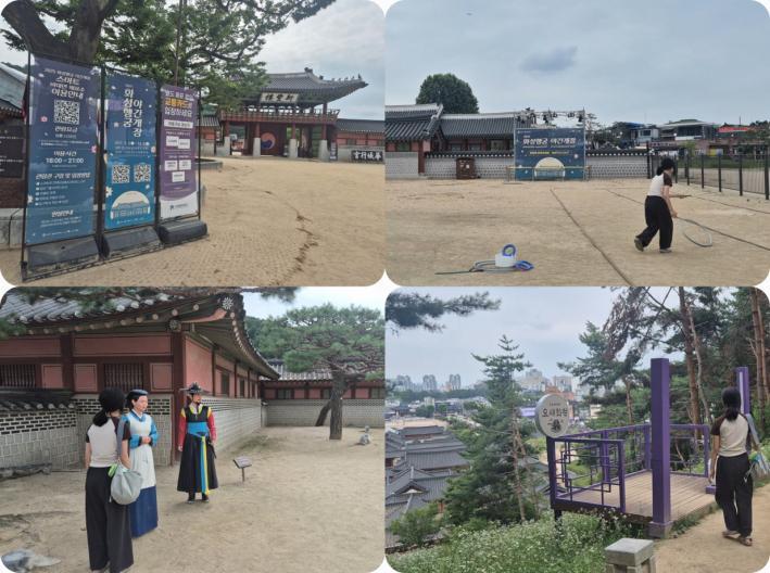 화성행궁에서 전통놀이에 빠진 아이의 웃음 소리가 시원하다. '미로한정'에 오르니 시원한 바람과 함께, 오래된 추억이 조용히 되살아난다.